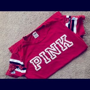 Vs pink rose t shirt xs